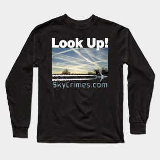 Chemtrails Awareness - SkyCrimes.com Long Sleeve T-Shirt